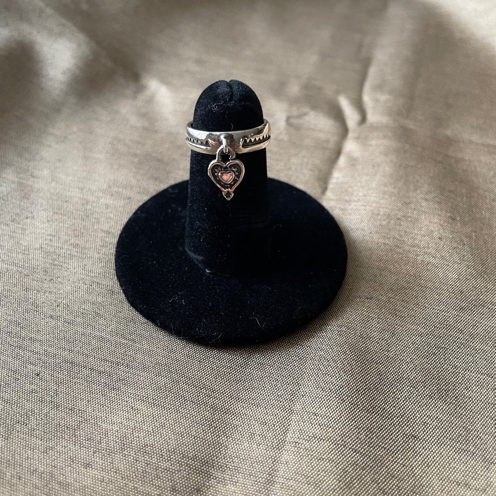 Silpada .925 Sterling Silver Toe Ring with Heart Accent.